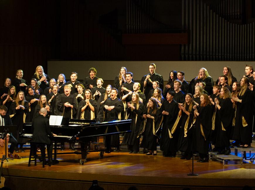 NWU Choir performing. 